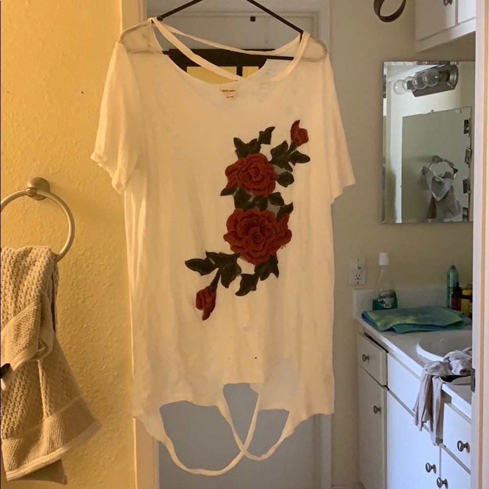 Ripped vintage style t-shirt